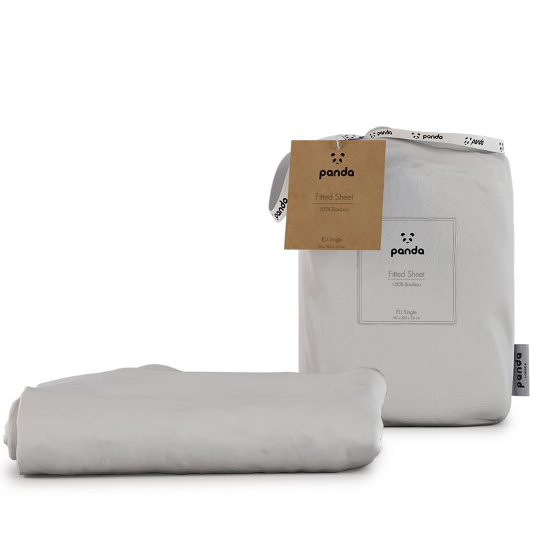 Panda London 100 Bamboo Bedding Duvet Cover EU Single Quiet Grey