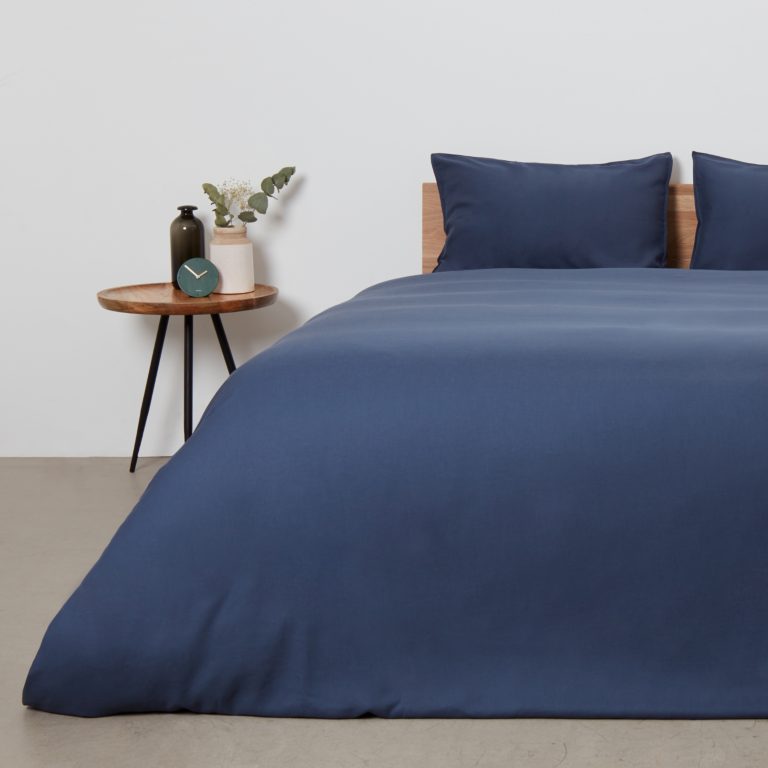 Panda London Bamboo Linen Bedding In Midnight Navy