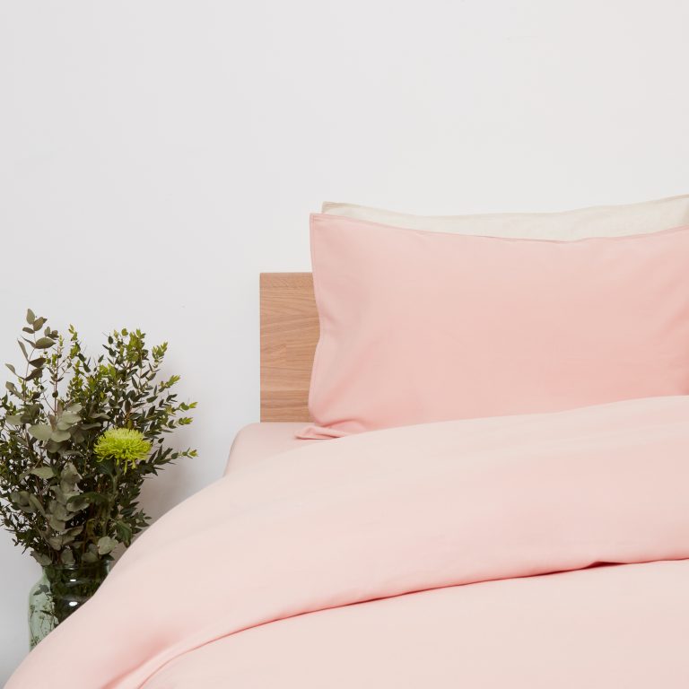 Panda London Bamboo Linen Bedding In Himalayan Pink