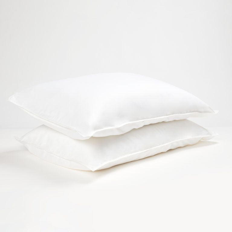 Panda London Bamboo Linen Pillowcases In Coconut White