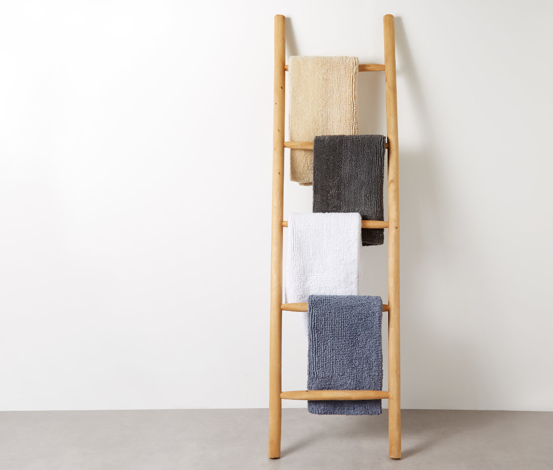 Panda London 100 Bamboo Bath Rug Folded Over Ladder