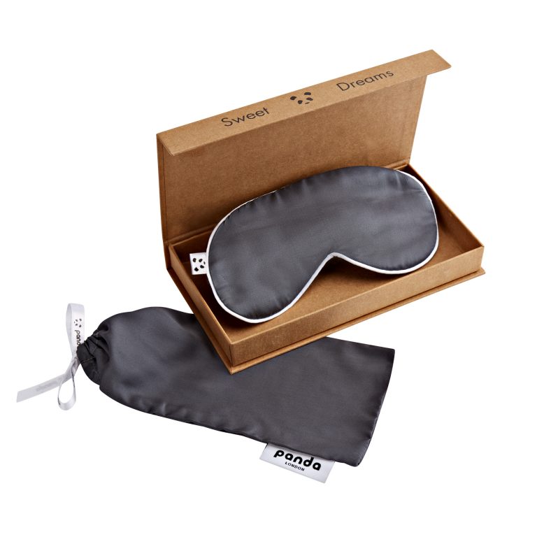 Panda London 100 Bamboo Eye Mask in Urban Grey With Kraft Paper Packaging