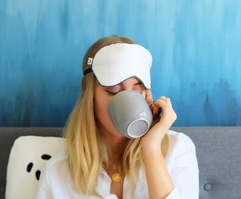 Memory foam pillow + Panda bamboo eye mask social