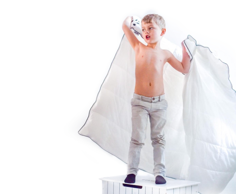 Child Holding Panda London 100 Bamboo Kids Cloud Duvet