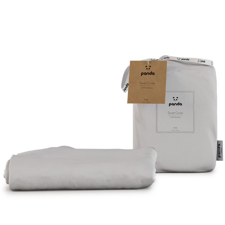 Panda Kids 100 Bamboo Bedding | Duvet Cover Pure White