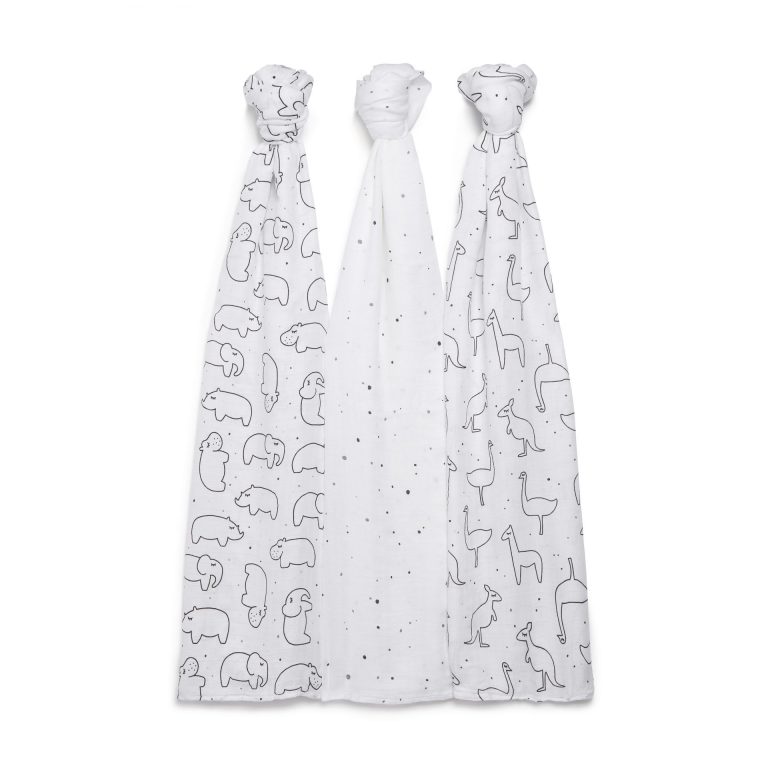 Baby Muslin Swaddles Freckles Hanging
