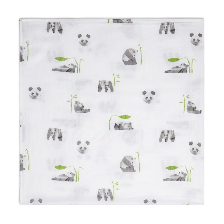 Baby Muslin Swaddles Origami Panda